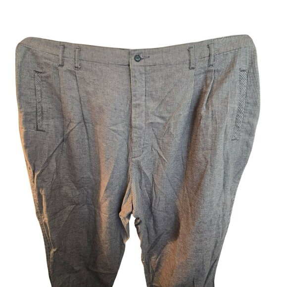 Dockers Womans Pants Plaid Grey Black Houndstooth Pleated Size 26 JJ3855 - Picture 7 of 8